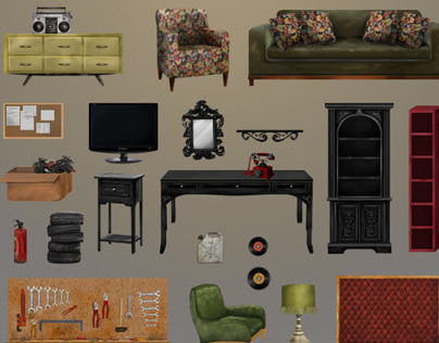 Home Decor Objects // Game Art