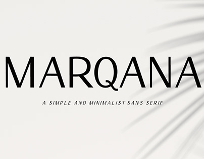 Marqana Modern Sans Serif
