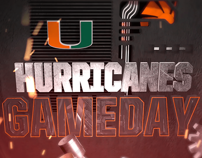 Miami Hurricanes Pre-Game Show Graphics Package