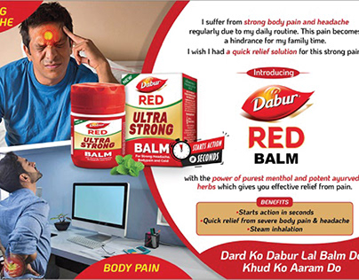 Dabur Red Balm Concept Card