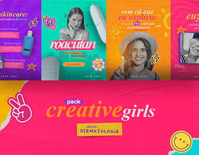 PACK EDITÁVEL: Creative Girls Dermato
