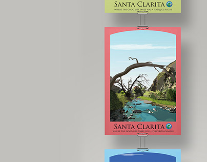 Santa Clarita Travel Poster Series