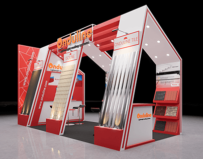 Exhibition booth design 3x6 for Onduline