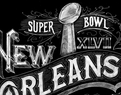 ESPN - Super Bowl - Chalk Artwork - CJ Hughes