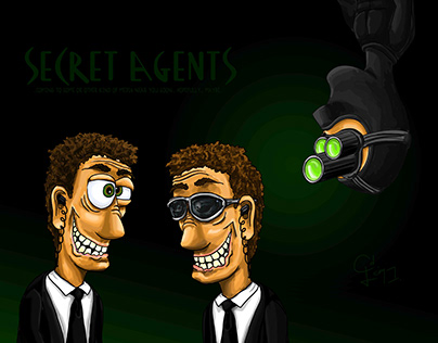 "Secret Agents" Cartoon Strip