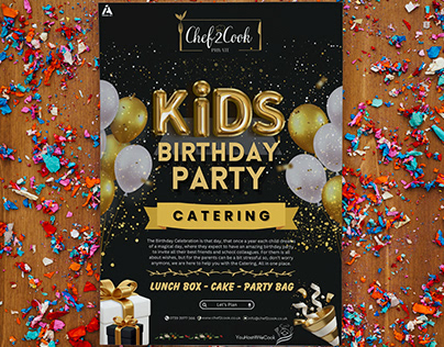 A4 Kids Party Poster