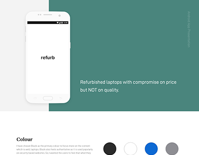 Android Presentation-Refurb App