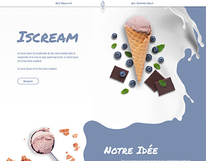 IsCream - Ice cream website