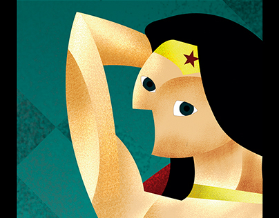 Cubist Wonder Woman