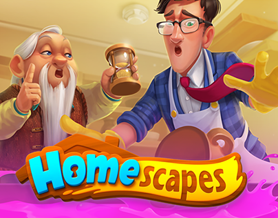 Illustration for Homscapes mobile game