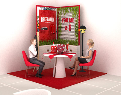 beefeater valantine's day set-up