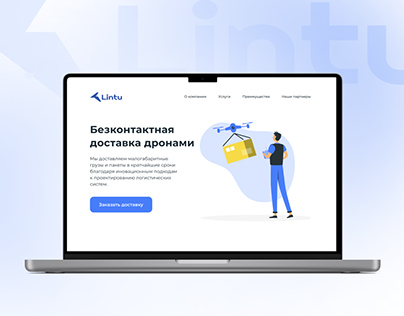 Drone Delivery Lintu | Landing Page