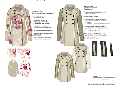 trench coat, fabric reconditioned, fashion