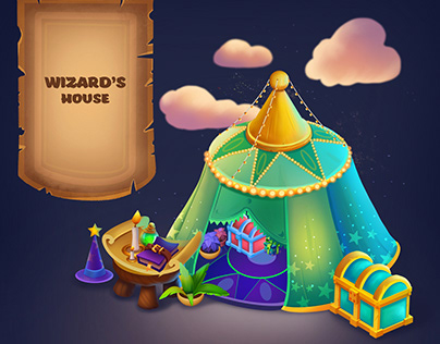 Wizard's House/ Casual game elements