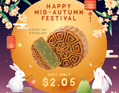 Mid-Autumn Festival: Green Tea Mooncake