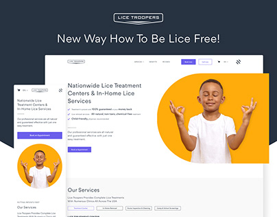 Lice Troopers | Branding, website