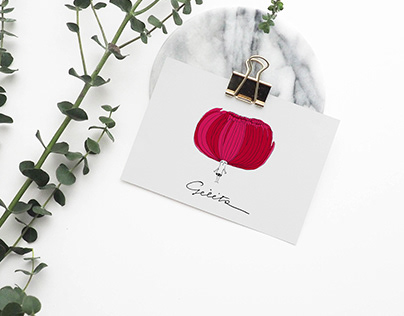 Gėlėta logo and gift card