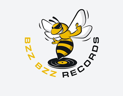 Логотип для звукозаписывающей студии Bzz Bzz Records