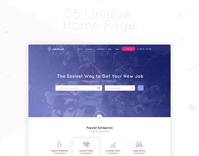 Job Hunt Website UI UX