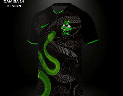 Camisa Interclasse Snakes - Preto e Verde