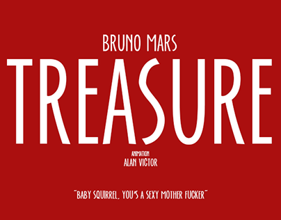 Treasure - Bruno Mars (Motion Graphic)
