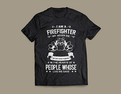 Fireman T - shirt Design