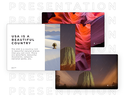 College Project - Presentation About USA Nature