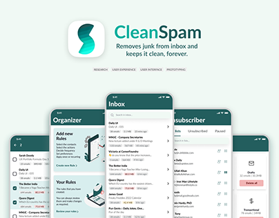 CleanSpam | UI UX Case Study