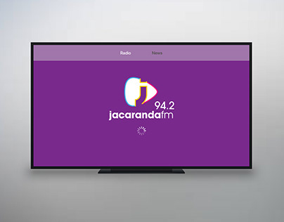 Jacaranda FM Apple TV Design