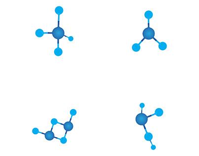 Molecule vector illustration