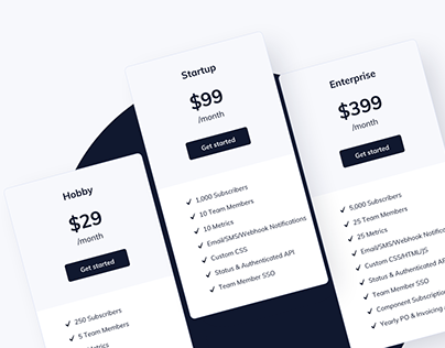 Day 1048 • Pricing Cards UI Design