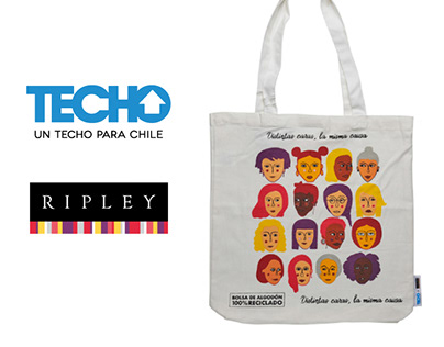 Ilustración para merchandising TECHO + Ripley