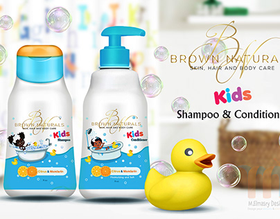 Shampoo & conditioner Label design