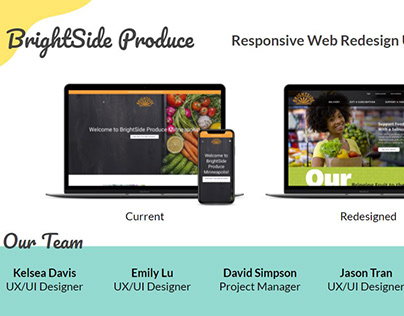 BrightSide Responsive Web Redesign UI Case Study