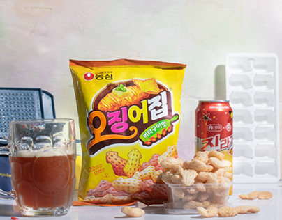 Nongshim Squid Snack - Product Photography