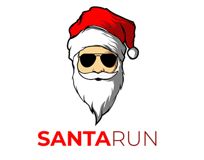 Santa Run Logo Designs