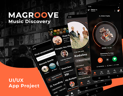 Project thumbnail - UI/UX | Magroove App