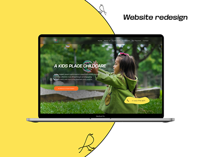 Redesign website for A Kid's Place Childcare