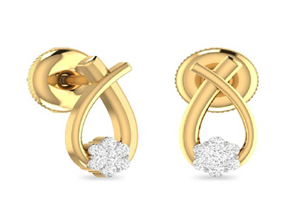 Buy Best Girlish Gold Earrings | PC Jeweller