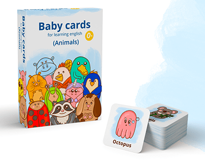 Illustration for a set of the card game "Baby cards"