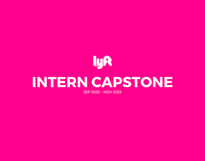 Lyft Intern Capstone Project