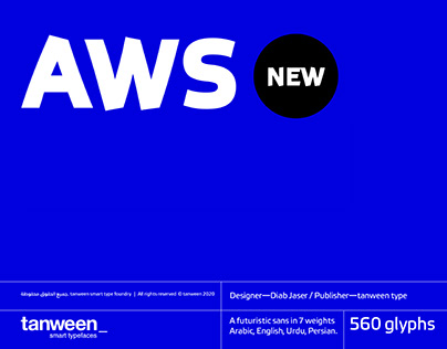 AWS Pro Typeface 2020