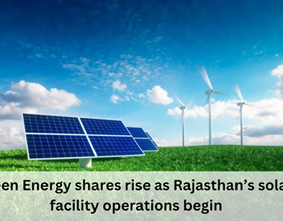 Adani Green Energy shares Rajasthan solar power
