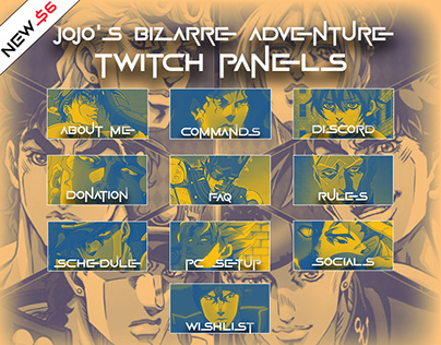JoJo's Bizarre Adventure twitch panels