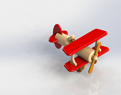 wooden toy Plane