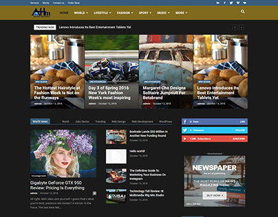 Blogging Website using WordPress Newspaper theme