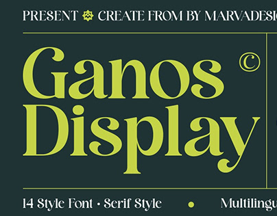 Ganos - Modern Display Font