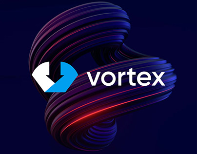 Vortex Logo Design, Branding Logo, Brand Guidelines