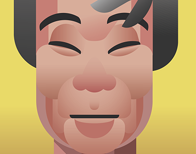 Isao Takahata vectoral Portrait