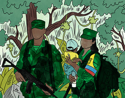 ILLUSTRATIONS ABOUT CONFLICT IN COLOMBIA